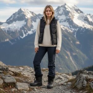 Women’s Vintage Black Sorel Fait AU Canada Kaufman Caribou Snow Boots - size 8